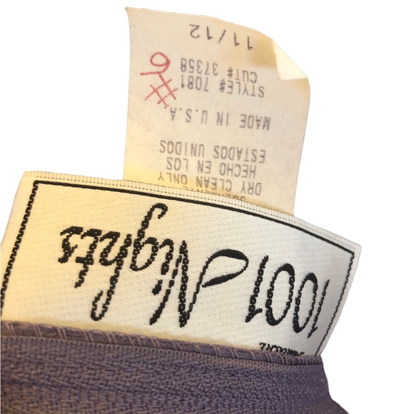 Purple Taffeta Mixed Media Formal Gown size 11/12 - Picture 11 of 12